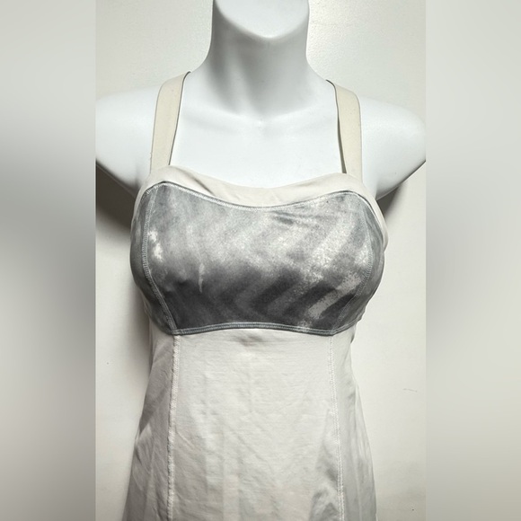 Lululemon Athletica White and Gray Tank Top - Picture 2 of 8